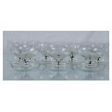 Vintage Belfor Crystal Footed Dessert Cups