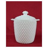 Vintage Hobnail Cookie Jar - Three Chips on Rim