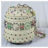 Vintage Lawnware Beaded Hanging Patio Light