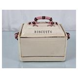 Antique Porcelain Biscuit Jar - Crazing & One