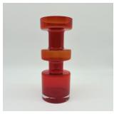 Gorgeous MCM Riihimakki Finnish Hooped Glass Vase