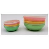 Pretty Pastel Vintage Tupperware Bowls - 13