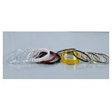 Vintage Bangle Bracelets & Yelliw & Gold Metal