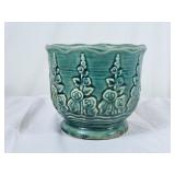 Vintage Brush Pottery Flower Pot - 5"H