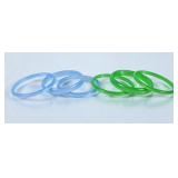 Beautiful Vintage Moonglow Bangle Bracelets