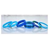 Collection of Vintage Bangle Bracelets - Ocean
