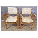 Pair of COSF Preston, ON arm chairs.