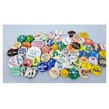 Collection of Vintage Pinback Buttons