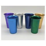 Vintage Jewel Toned Aluminum Cups - No Dents,