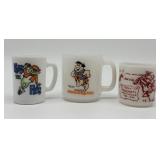 Hazel Atlas Davy Crockett Milk Glass Mug,