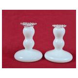 Vintage Fenton Silvercrest Vases - 5"H