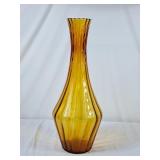 Gorgeous MCM Italian Amber Glass Genie Vase - No