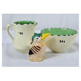 Vintage Burleigh ware Cream & Sugar Set & German