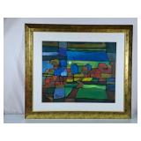 Bright & Bold O. Cuany Oil Painting - 30"Hx34"W
