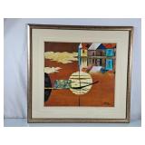 Beautiful Abstract Oil Painting - 30"Hx32"W