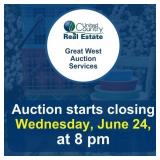 Auction begins to close Wednesday, June 24, 2026,