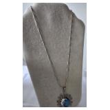 Vintage Sterling 925 Necklace with 925 Pendent