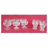 Vintage Glass Dessert Cups
