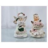 Vintage Poppy Peridot August Angel Figurine &