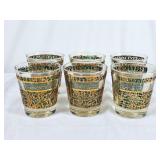 Vintage Dominion Glass Lowball Glass Set -