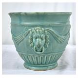 Lovely Vintage Turquoise Pottery Flower Pot -