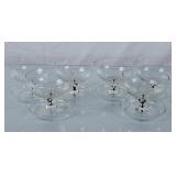 Vintage Belfor Crystal Footed Dessert Cups