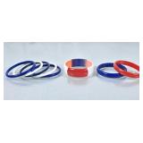 Vintage Bangle Bracelets - Red, White & Blue