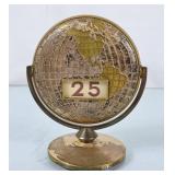 Vintage Globe Themed Perpetual Calendar - Works,