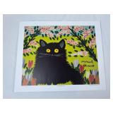 Maud Lewis Print "One Black Cat" - 24"Wx20"H