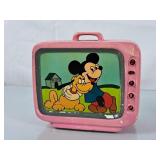 Vintage Disney Dan Brechner Pink Television Bank