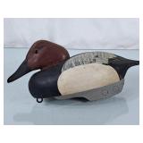 Vintage Wood Duck Decoy - Stamped WB