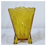 Art Deco Sowerby Embossed Glass Vase