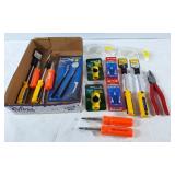 Tool lot! Screw drivers, pocket tool chest,