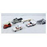 Tonka snowmobile, corgi greyhound bus, Tonka boom