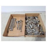 Ratchets, extension bars, sockets, etc