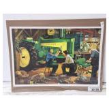 John Deere print. 19" l x 13" h
