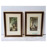 Framed The cactus friend prints. 14" l x 19" h