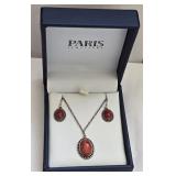 Sterling Silver Necklace & Earring Set