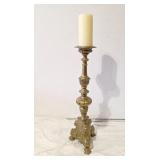 30" Bras candle stick holder