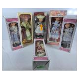 Collection of New in Box Porcelain Dolls