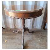 Elegant claw feet occasional table