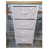 4 drawer storage cabinet. 38" h x 18" l x 12" d