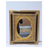 Elegant wall hanging mirror. 21" l x 25 1/2" h
