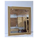 Elegant wall hanging mirror 29" l x 35" h