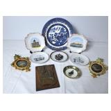 Assortment of Collector Plates Including Sarnia