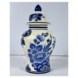 Lovely Delft Ginger Jar/Urn