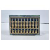 Vintage Abacus w/Green Marble Base