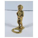 Vintage Brass Bottle Opener - Missing Corkscrew