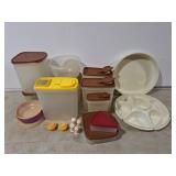 Tupperware lot! Veggie tray and various