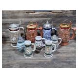 Avon large & small beer steins